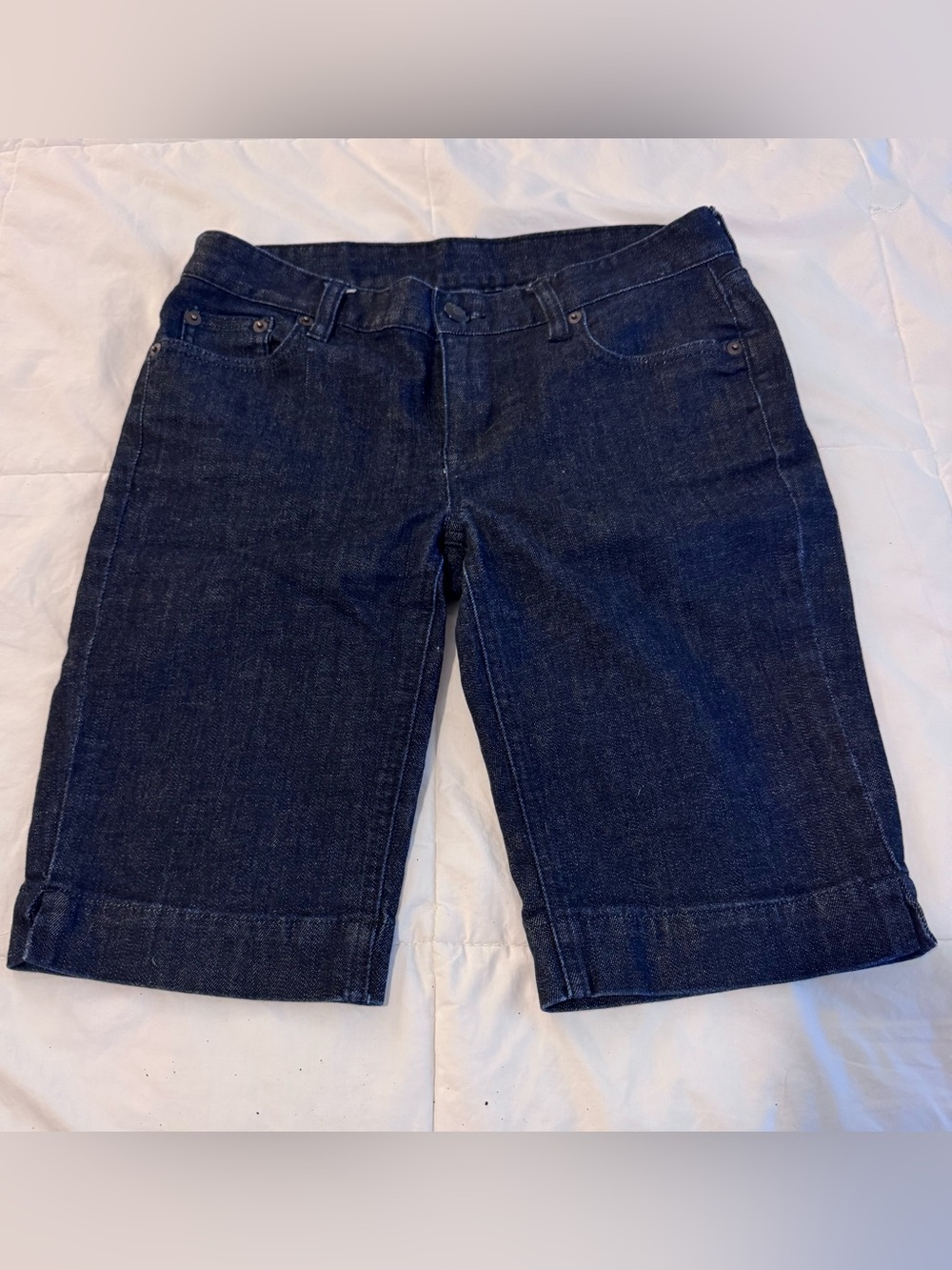 J. Crew Dark Indigo Denim Bermuda Shorts